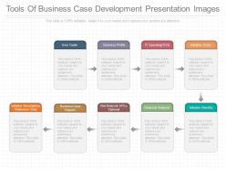 Tools of business case development presentation images