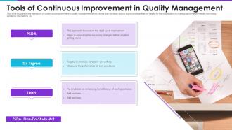 Tools Of Continuous Improvement In Quality Management