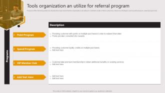 Tools Organization An Utilize For Referral Program Business To Business E Commerce Startup