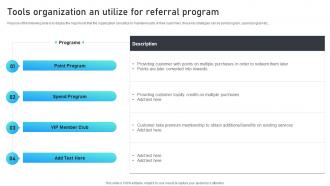 Tools Organization An Utilize For Referral Program Marketing Mix Strategies For B2B