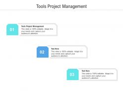 Tools project management ppt powerpoint presentation professional elements cpb