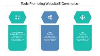 Tools promoting website e commerce ppt powerpoint presentation ideas example cpb