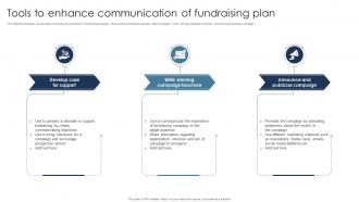 Tools To Enhance Communication Of Fundraising Plan