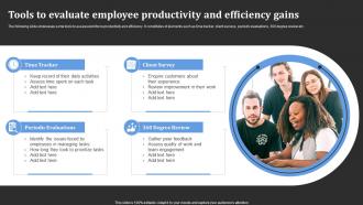 Tools To Evaluate Employee Productivity And Efficiency Gains