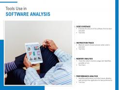 Tools Use In Software Analysis