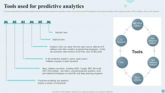 Tools Used For Predictive Analytics Ppt Infographic Template Styles