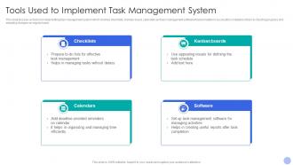 Tools Used To Implement Task Management System