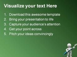 Tooth brush health powerpoint background and template 1210