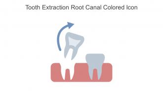 Tooth Extraction Root Canal Colored Icon In Powerpoint Pptx Png And Editable Eps Format