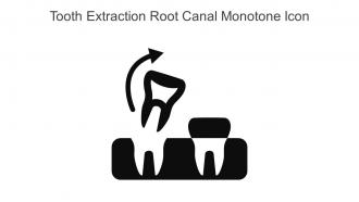 Tooth Extraction Root Canal Monotone Icon In Powerpoint Pptx Png And Editable Eps Format