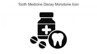 Tooth Medicine Decay Monotone Icon In Powerpoint Pptx Png And Editable Eps Format