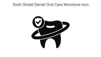 Tooth Shield Dental Oral Care Monotone Icon In Powerpoint Pptx Png And Editable Eps Format