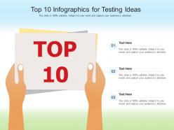 Top 10 for testing ideas infographic template