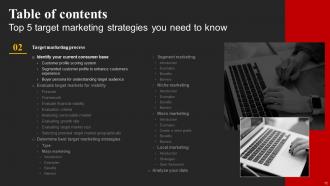 Top 5 Target Marketing Strategies You Need To Know Powerpoint Presentation Slides Strategy CD V Images