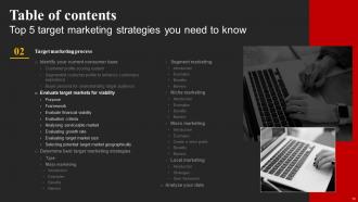 Top 5 Target Marketing Strategies You Need To Know Powerpoint Presentation Slides Strategy CD V Content Ready