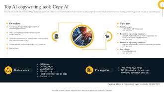 Top AI Copywriting Tool Copy AI Text To Image Generator Platform AI SS V