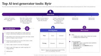Top AI Text Generator Tools Rytr AI Text To Voice Convertor Tools AI SS V