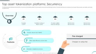 Top Asset Tokenization Platforms Securrency Revolutionizing Investments With Asset BCT SS