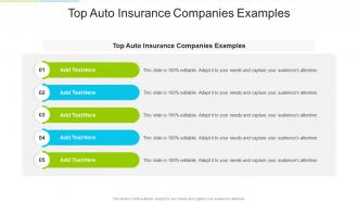 Top Auto Insurance Companies Examples In Powerpoint And Google Slides Cpb