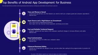 Top Benefits Of Android App Development For Business IOS App Development