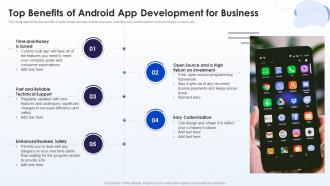 Top Benefits Of Android App Development For Business Mobile Development Ppt Guidelines