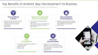 Top Benefits Of Android App Development For Business Ppt Demonstration