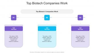 Top Biotech Companies Work In Powerpoint And Google Slides Cpb