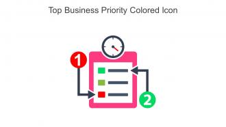 Top Business Priority Colored Icon In Powerpoint Pptx Png And Editable Eps Format