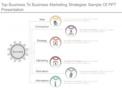 Top business to business marketing strategies sample of ppt presentation