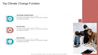 Top Climate Change Funders In Powerpoint And Google Slides Cpb