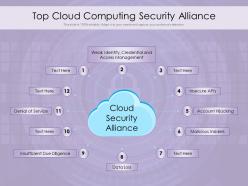 Top cloud computing security alliance