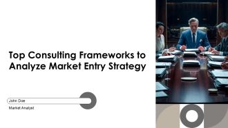 Top Consulting Frameworks To Analyze Market Entry Strategy PPT Guidelines AT