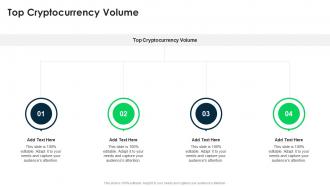 Top Cryptocurrency Volume In Powerpoint And Google Slides Cpb