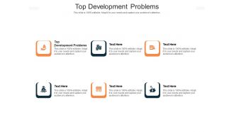Top development problems ppt powerpoint presentation pictures structure cpb