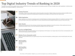 Top Digital Industry Industry Transformation Strategies In Banking Sector