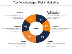 Top disadvantages digital marketing ppt powerpoint presentation inspiration layouts cpb