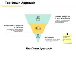 Top Down Approach Finance Ppt Powerpoint Presentation Infographic Template Slide