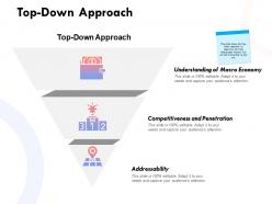 Top down approach penetration ppt powerpoint presentation infographic information