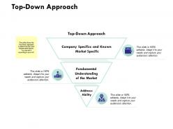 Top Down Approach Ppt Powerpoint Presentation Pictures Objects