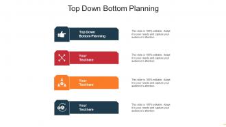 Top down bottom planning ppt powerpoint presentation outline example file cpb