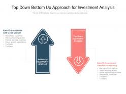 Top down bottom up approach for investment analysis