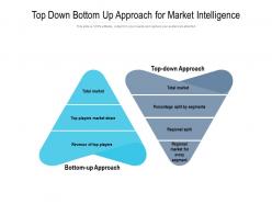 Top down bottom up approach for market intelligence