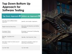 Top down bottom up approach for software testing