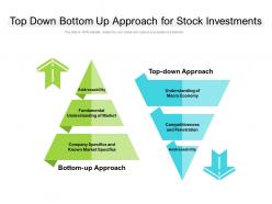 Top down bottom up approach for stock investments