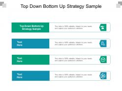 Top down bottom up strategy sample ppt powerpoint presentation ideas outline cpb