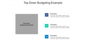 Top down budgeting example ppt powerpoint presentation file topics cpb