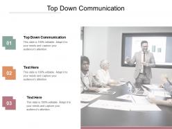 Top down communication ppt powerpoint presentation ideas format ideas cpb