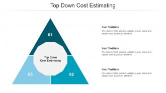 Top down cost estimating ppt powerpoint presentation slides topics cpb