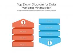Top down diagram for data munging minimization infographic template