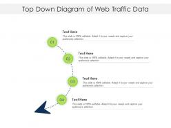 Top Down Diagram Of Web Traffic Data Infographic Template